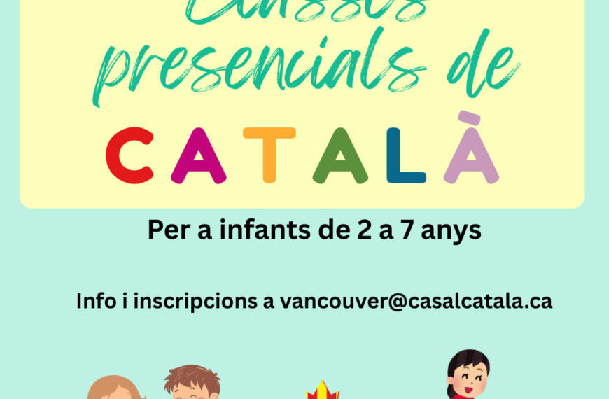 In-person Catalan classes for children 2026–2027